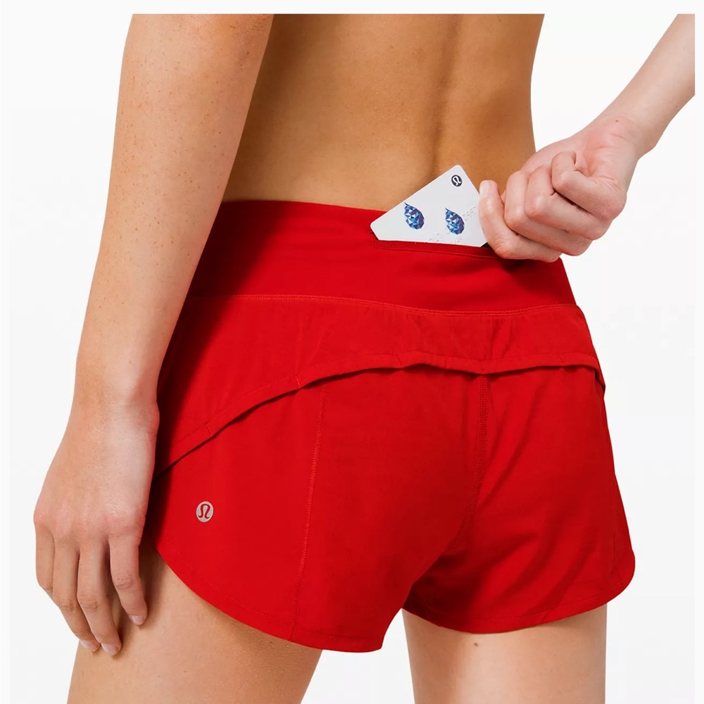 Size 6 Speed Up Low-Rise Lined Short 2.5 inch.